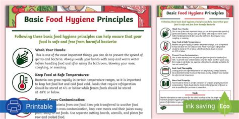 Basic Food Handling & Hygiene for Food Training .